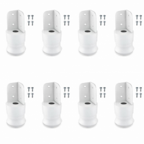 18 kits pé 60 redondo regulável com 08 unidades - kitpe