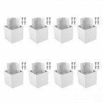 10 kits pé 70 quadrado cantoneira com 08 unidades - kitpe