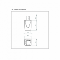 30 kits pé 70 mini cantoneira com 08 unidades - kitpe