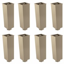 15 kits pé 130 retangular regulável com 8 unidades - kitpe